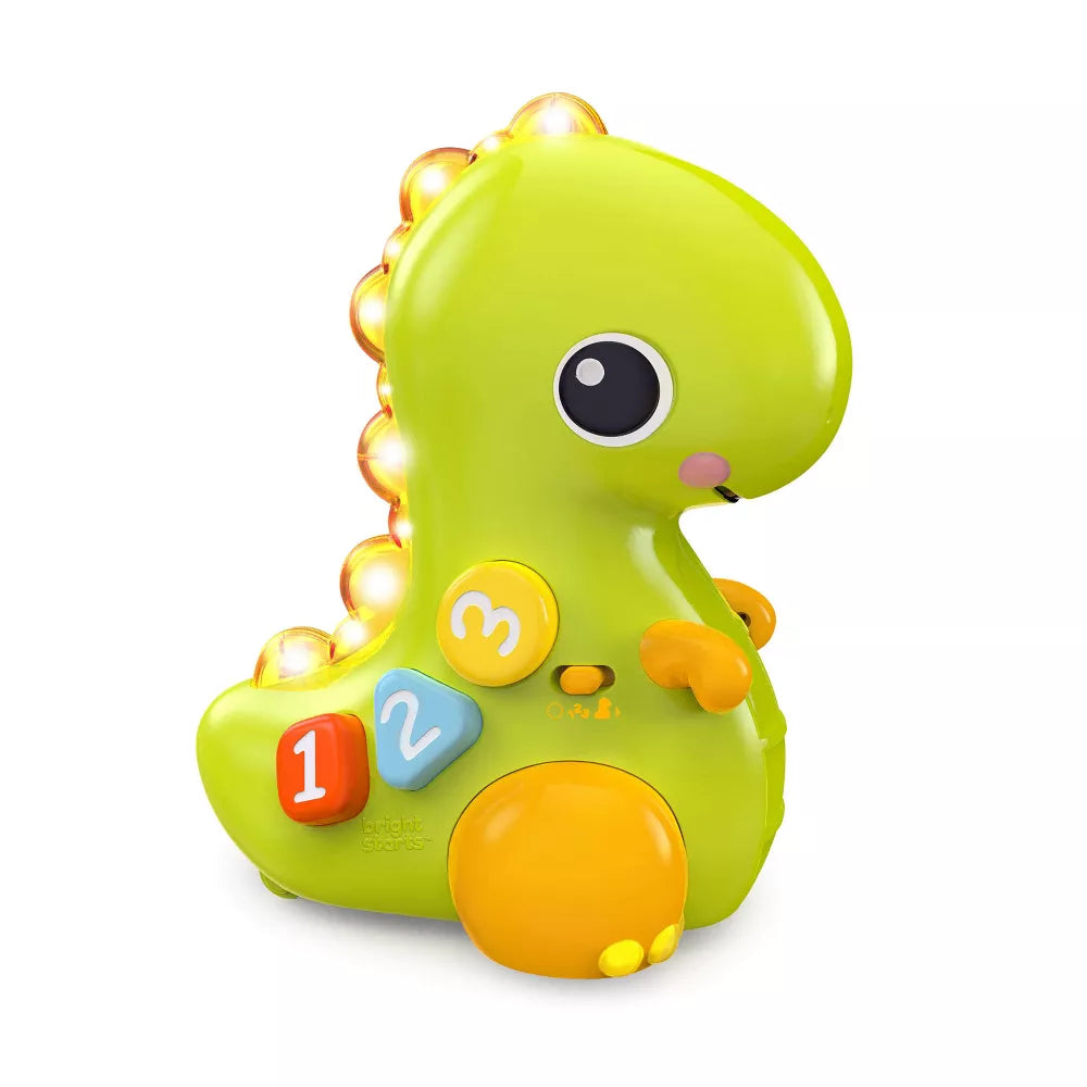 Bright Starts Go Go Dino Ryömimislelu/Rullaava Dino Äänellä ja Valolla (Englanti)