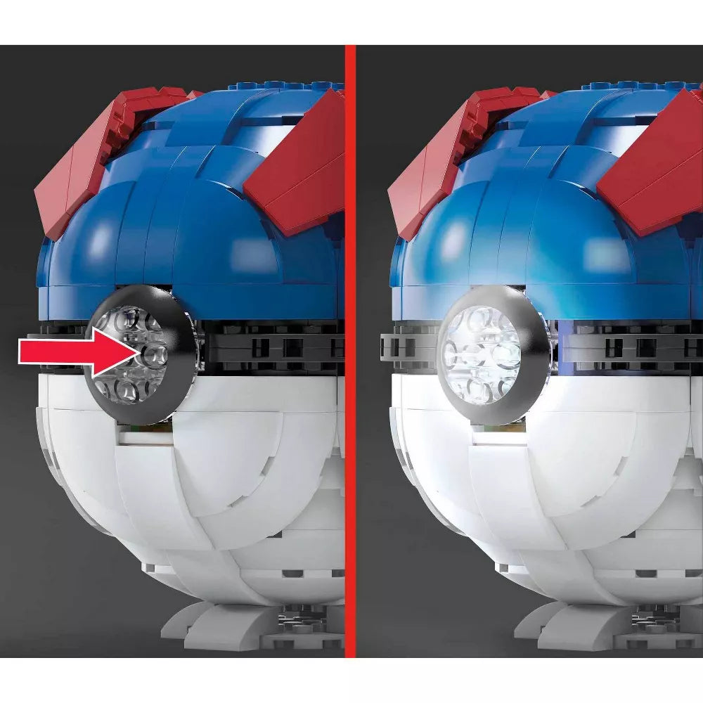 Mega Construx Jumbo Rakennettava Pokemonpallo 299 Osaa