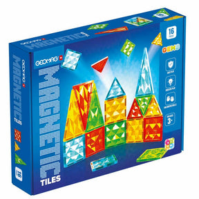 Geomag Magnetic Tiles 3D Rakennussarja 16 Osaa