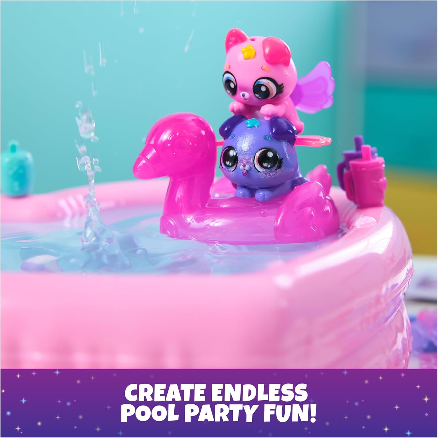 Hatchimals Alive Neon Rainbow Bestie Pool Party
