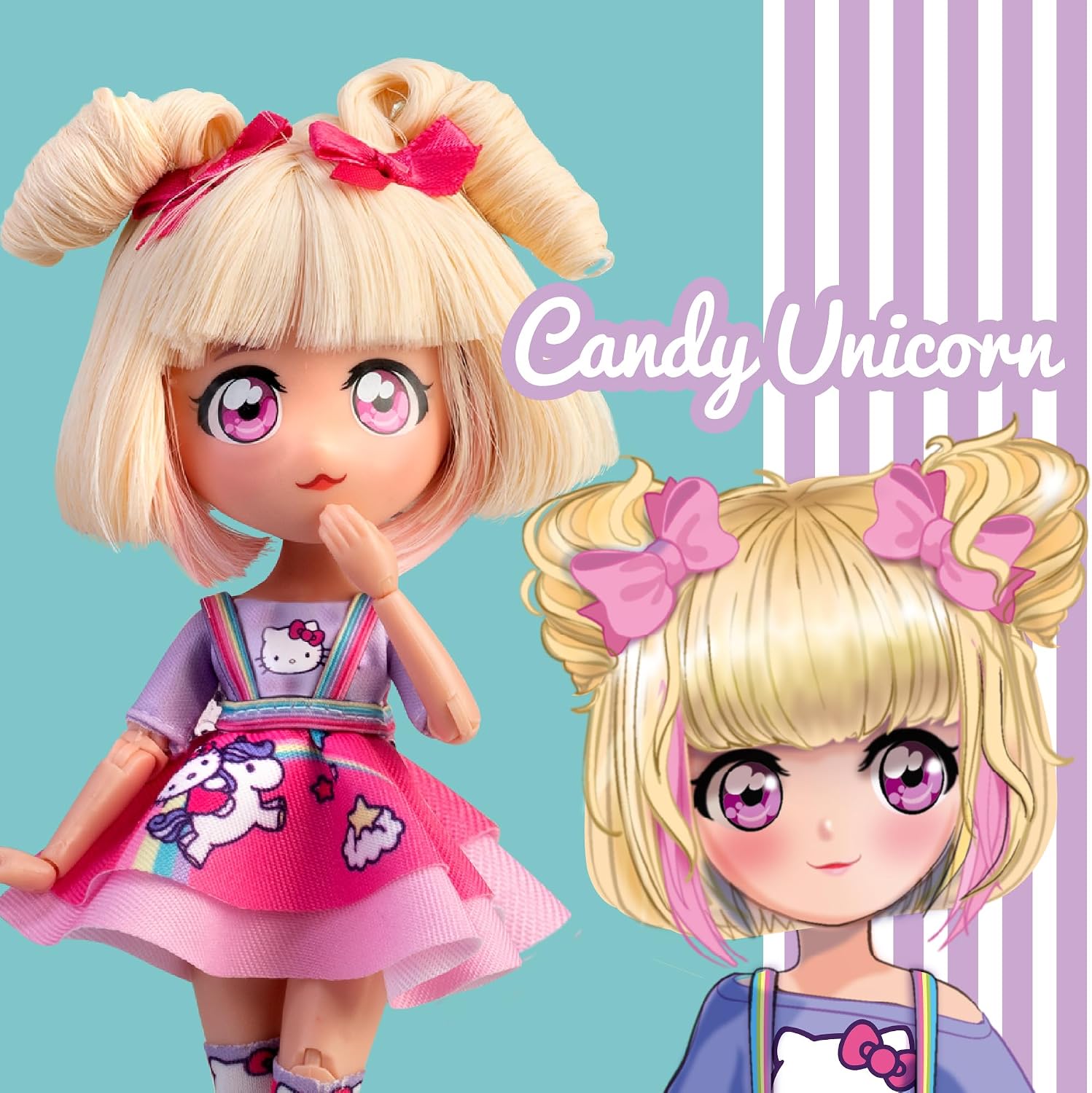 Hello Kitty Manga Nukke Candy Unicorn
