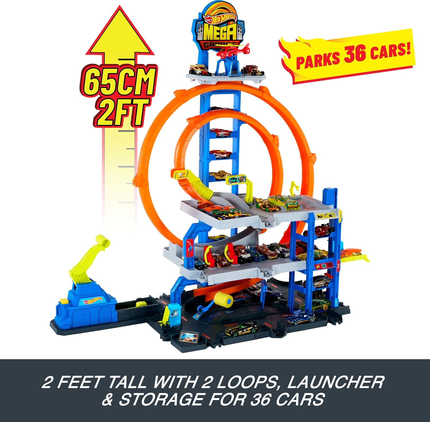 Hot Wheels City Mega Garage Autorata/Parkkihalli