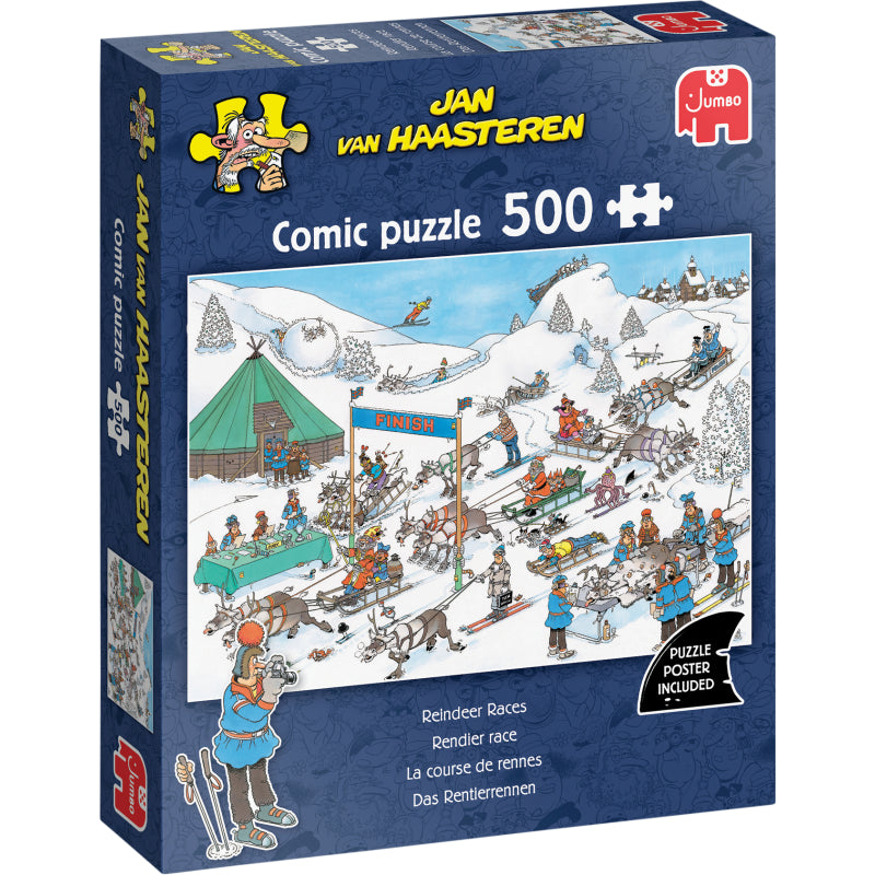 Jan Van Haasteren Reindeer Races Palapeli 500 Palaa