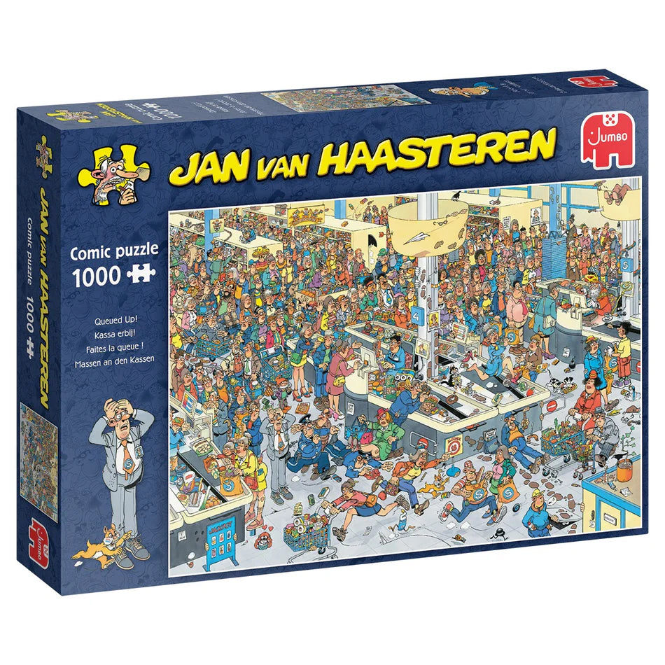 Jan van Haasteren 1000 Palan Palapeli Queued Up!