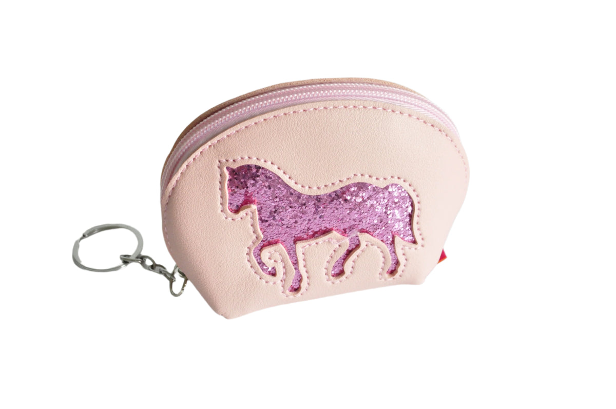 KiS Me Lasten Kukkaro Roosa Pinkillä Glitter Yksisarvisella
