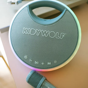 KidyWolf Bluethooth Karaokelaite ja Mikrofonit Sininen