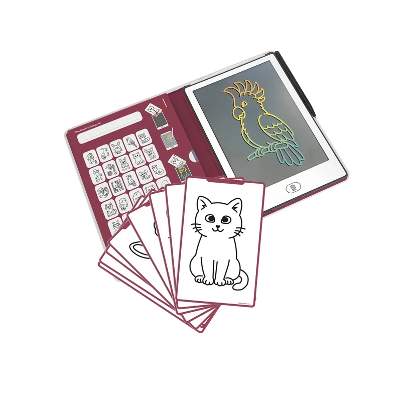 KidyWolf Mini LCD Piirustustaulu Kotieläimet