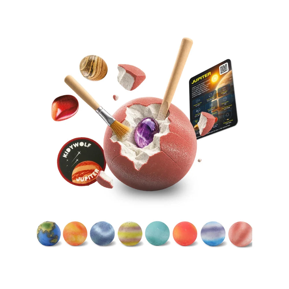 KidyWolf Mystery Planets Jalokivikaivaus Askartelu Yllätyspakkaus