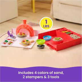 Kinetic Sand SquishPizza Taikahiekka Leikkisetti