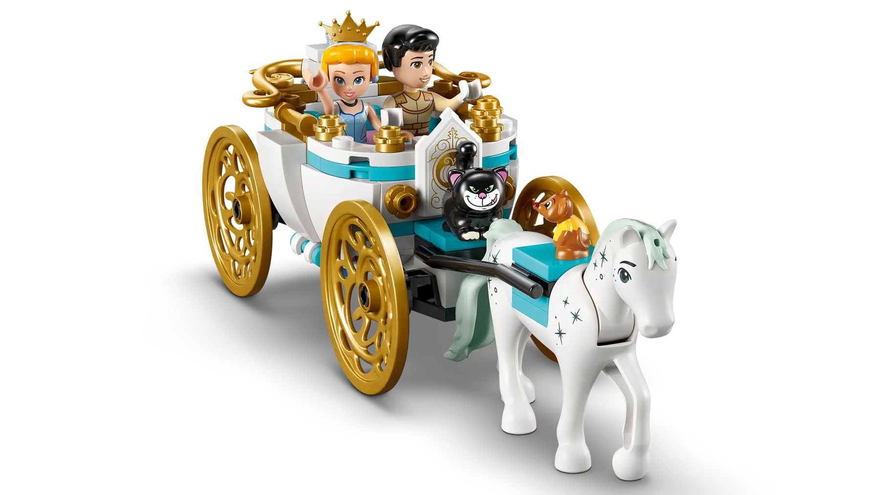 LEGO 43275 Tuhkimon Linna ja Hevosvaunut