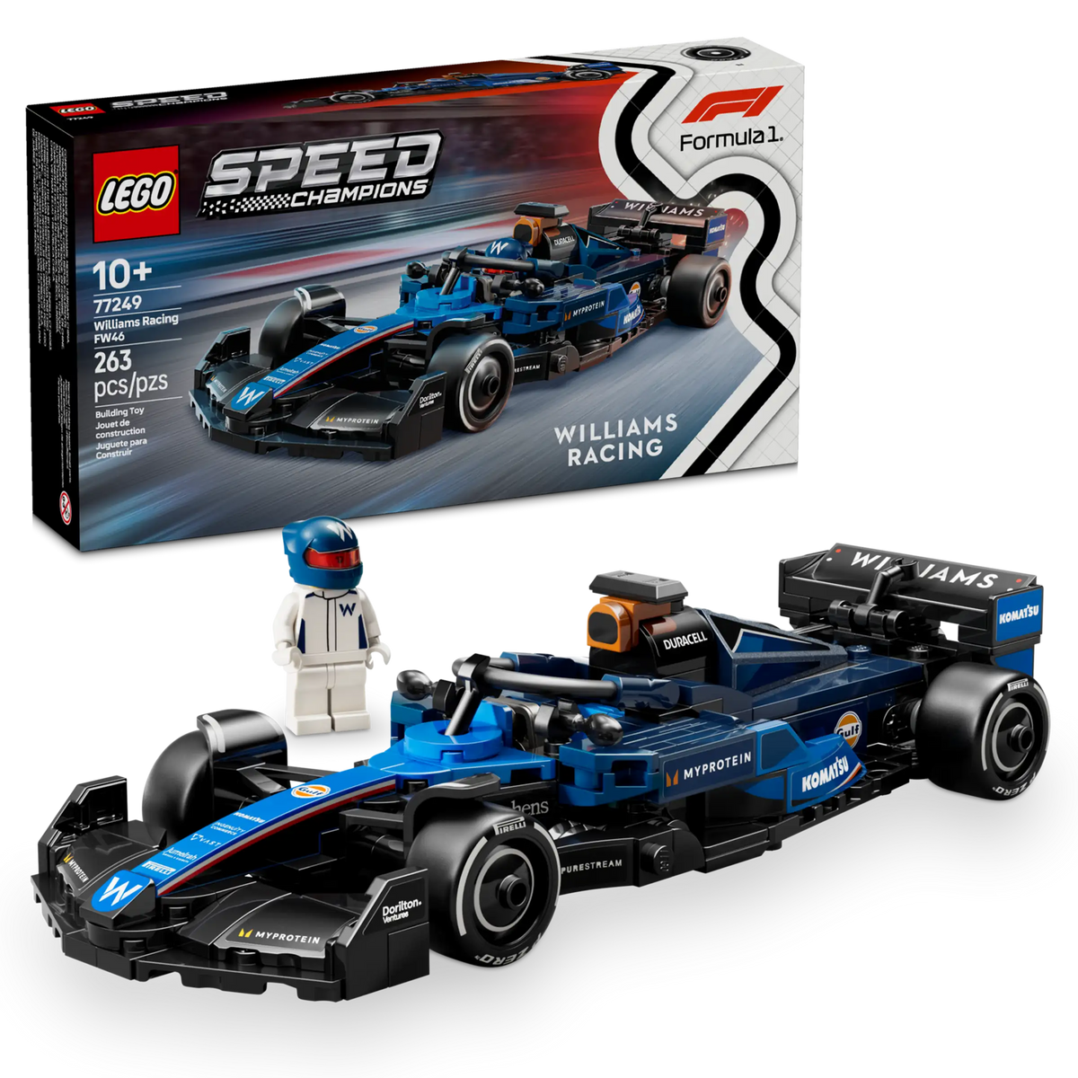 LEGO 77249 Williams Racing FW46 F1® ‑kilpa-auto