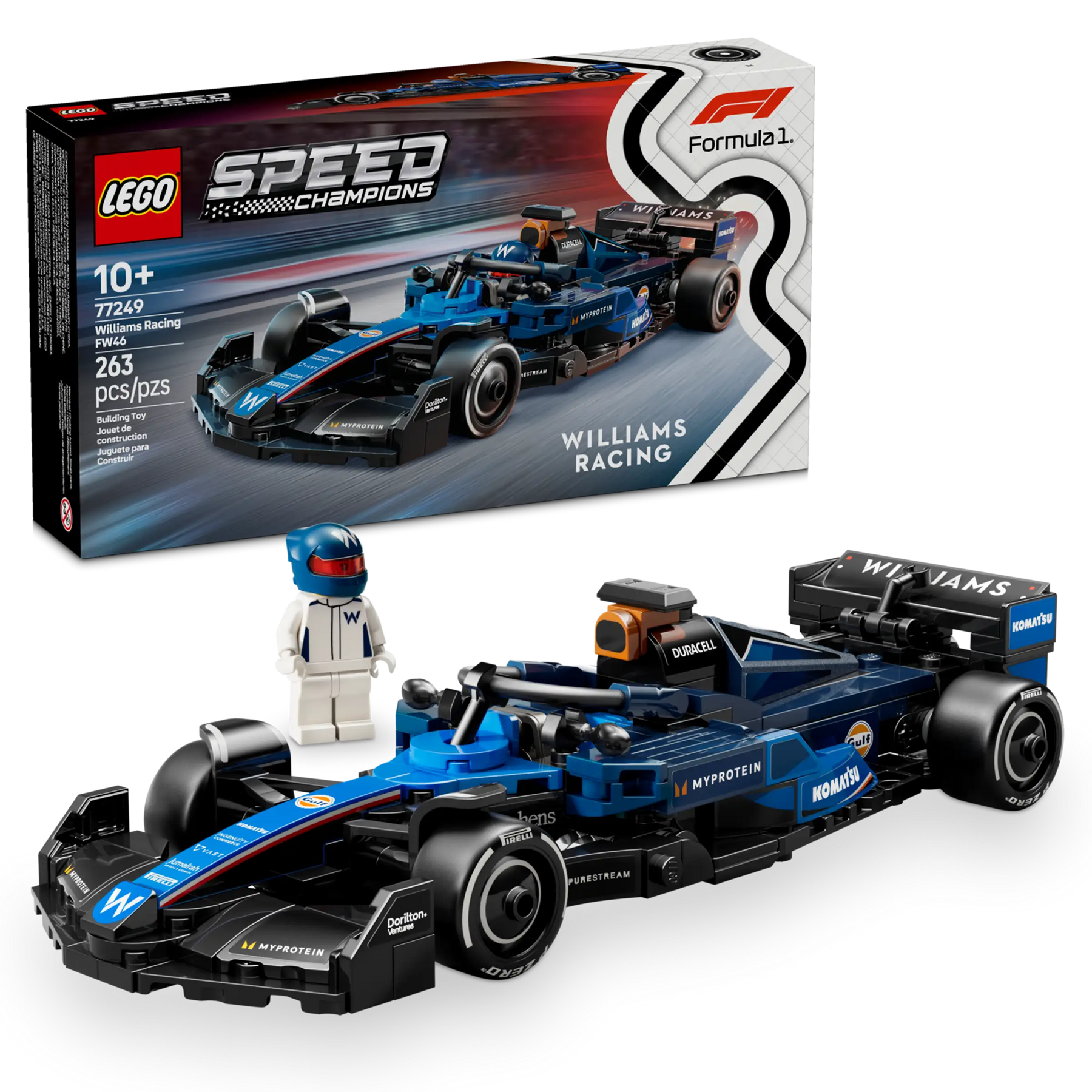 LEGO 77249 Williams Racing FW46 F1® ‑kilpa-auto