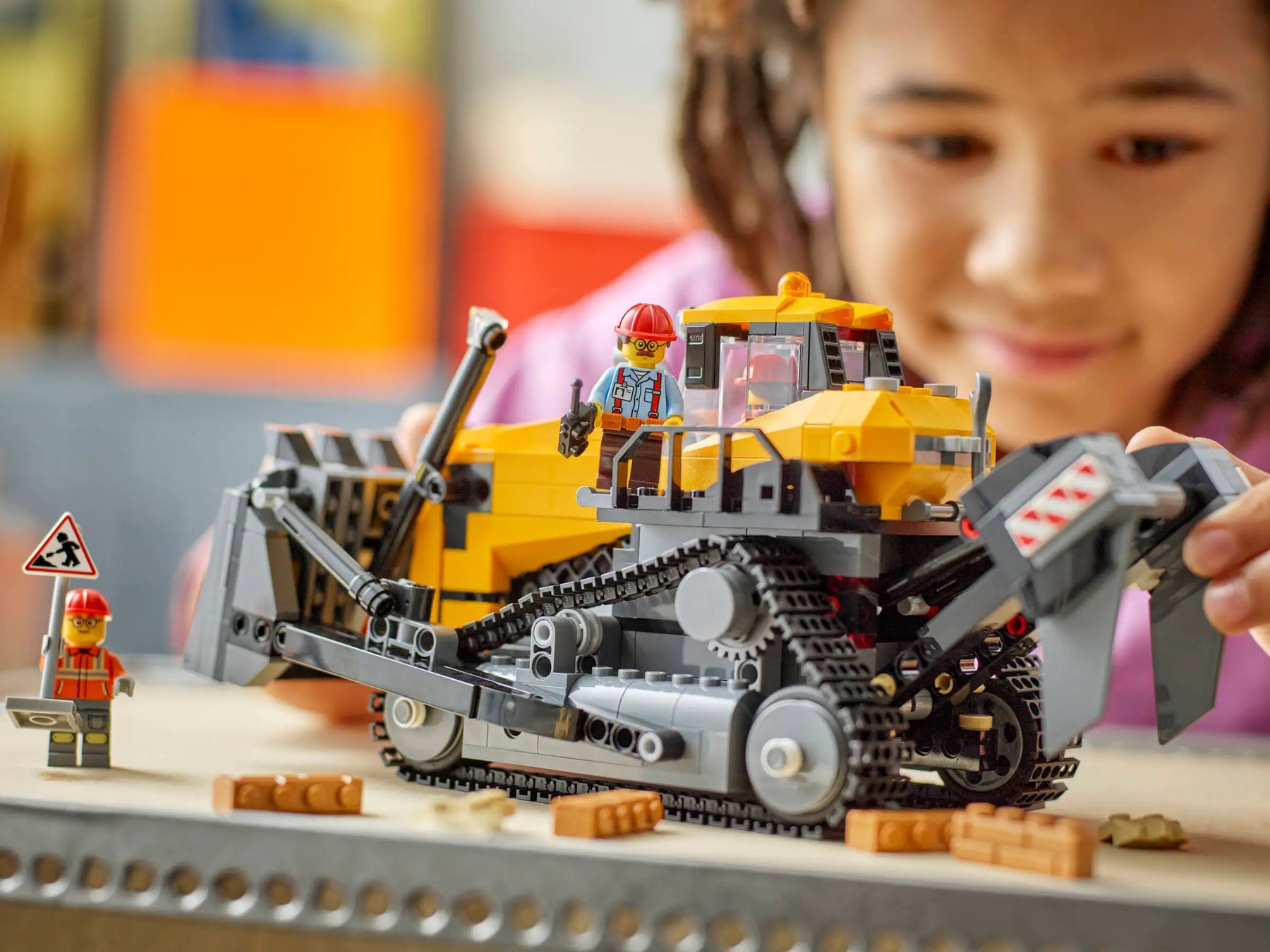 LEGO City 60466 Keltainen Puskutraktori