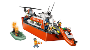 LEGO City 60504 Rannikkovartioston Pelastusalus ja Helikopteri