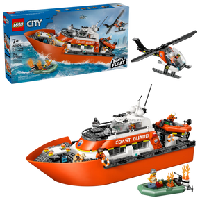LEGO City 60504 Rannikkovartioston Pelastusalus ja Helikopteri