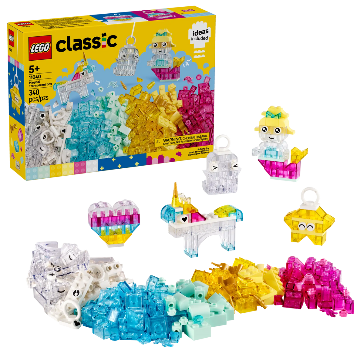 LEGO Classic 11040 Läpinäkyvien Palikoiden Taikalaatikko