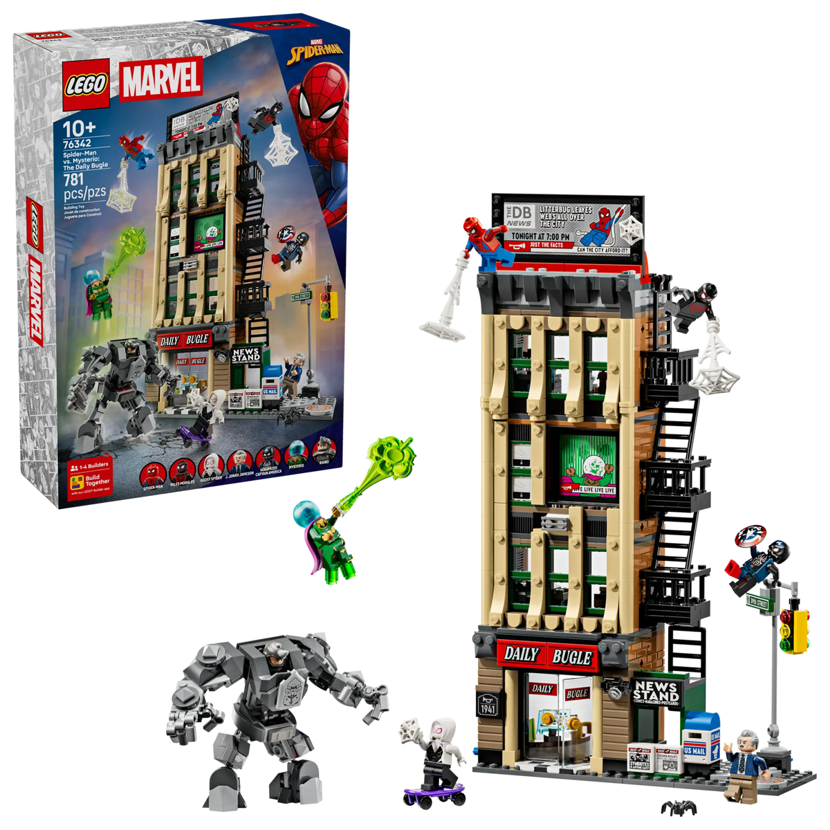 LEGO Marvel  76342 Spider-Man Vastaan Mysterio: Daily Bugle