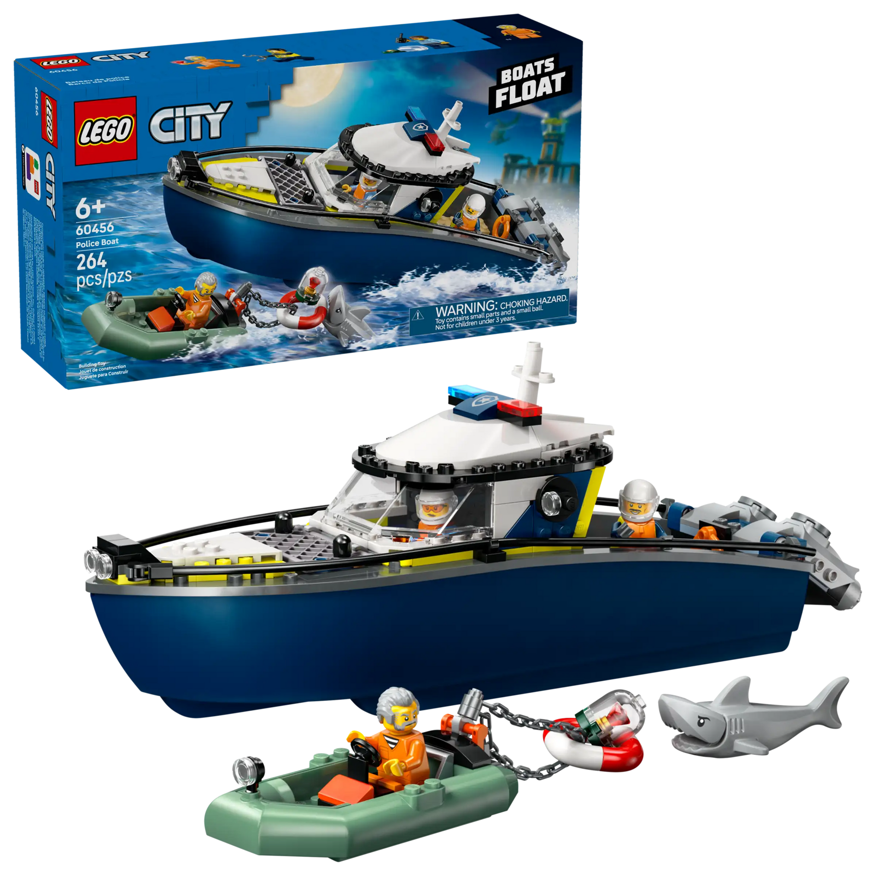 Lego City 60456 Takaa-ajo Poliisiveneellä
