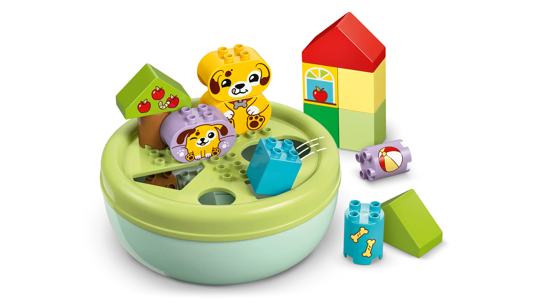 Lego Duplo 10441 Opetellaan Muotoja: Koiranpentujen Talo