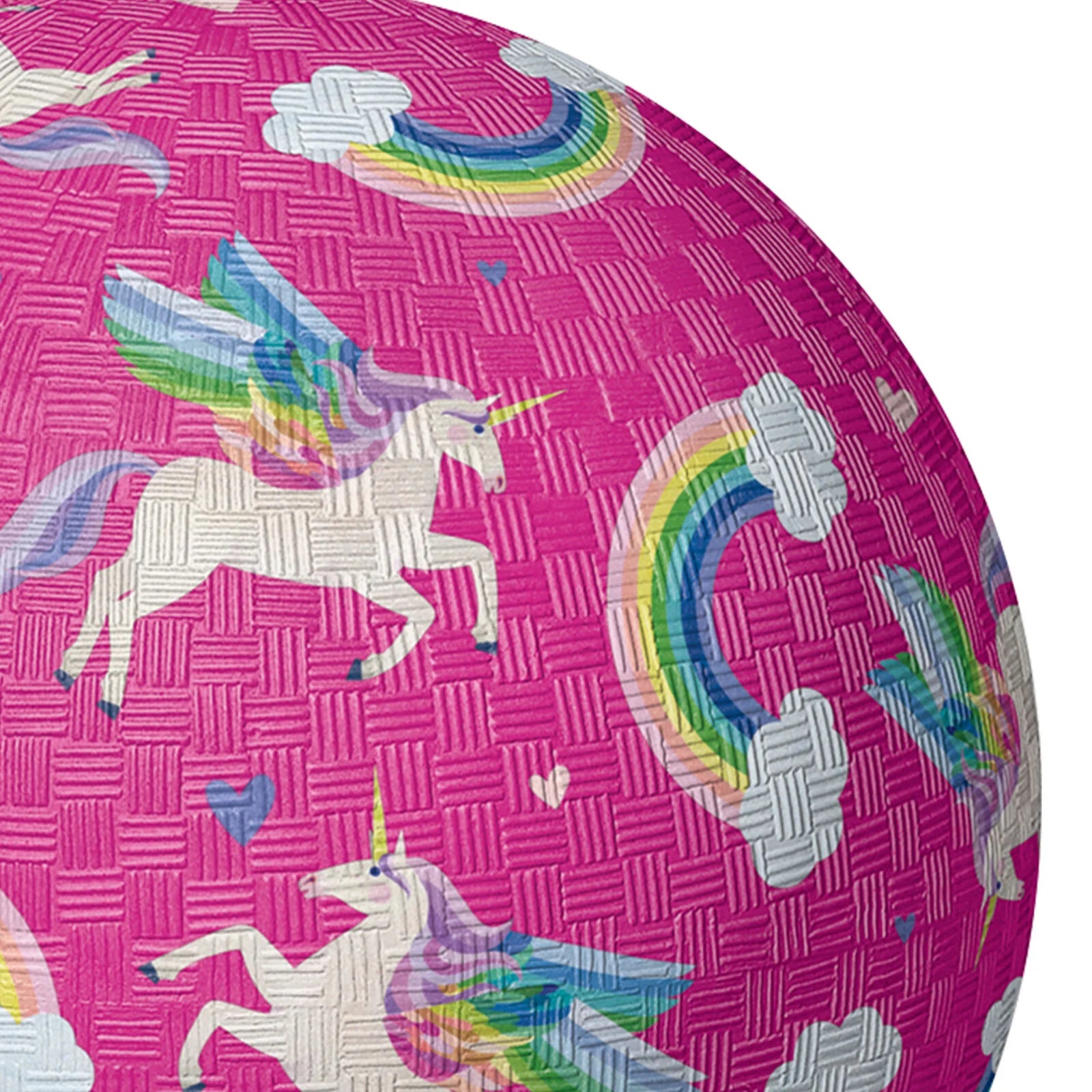 Luonnonkumipallo 13cm Yksisarviset Pinkki
