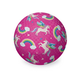 Luonnonkumipallo 13cm Yksisarviset Pinkki