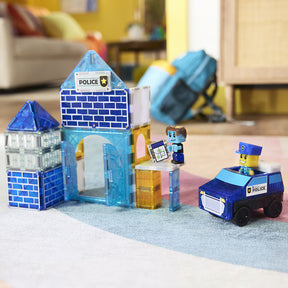 MAGNA-TILES® Poliisiasema Magneettinen Rakennussarja 35 osaa