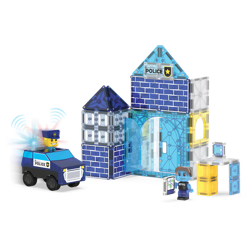 MAGNA-TILES® Poliisiasema Magneettinen Rakennussarja 35 osaa