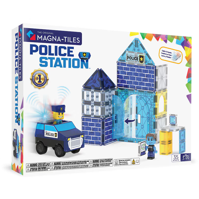 MAGNA-TILES® Poliisiasema Magneettinen Rakennussarja 35 osaa