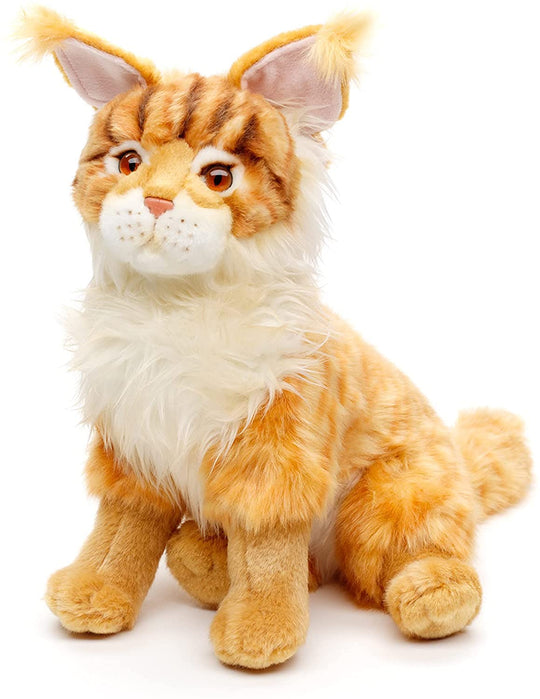 Maine Coon Kissa Pehmolelu 28cm Oranssi