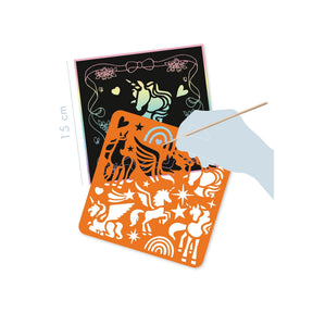 Mandarine Graffy Scratch Raaputusaskartelu Yksisarviset