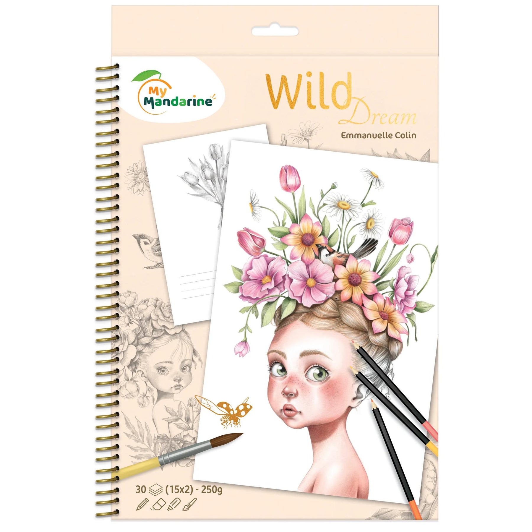 Mandarine Värityskirja Wild Dream 30 kuvaa