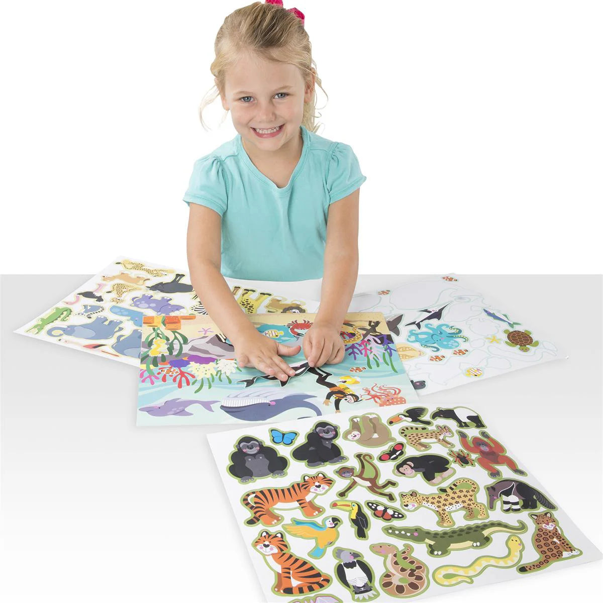 Melissa & Doug Eläinten Elinympäristö Tarrasetti/Tarratarina