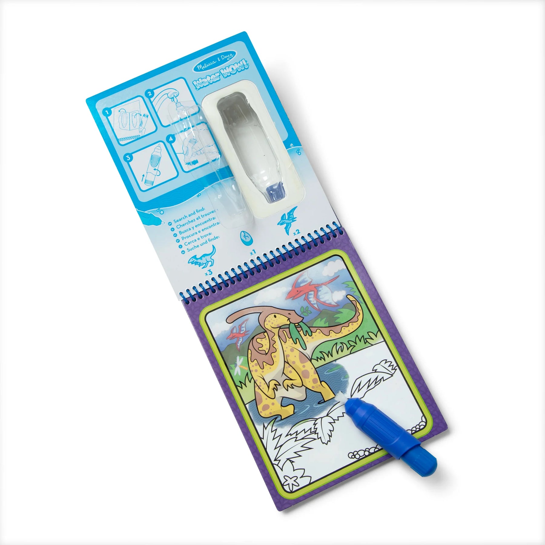 Melissa and Doug Water Wow! Vedellä Värjättävät Kuvat Dinosaurus