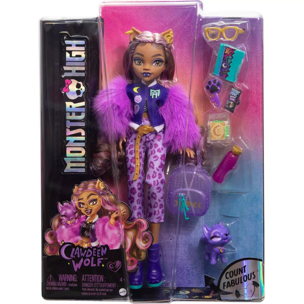 Monster High Clawdeen Wolf ja Tarvikkeita