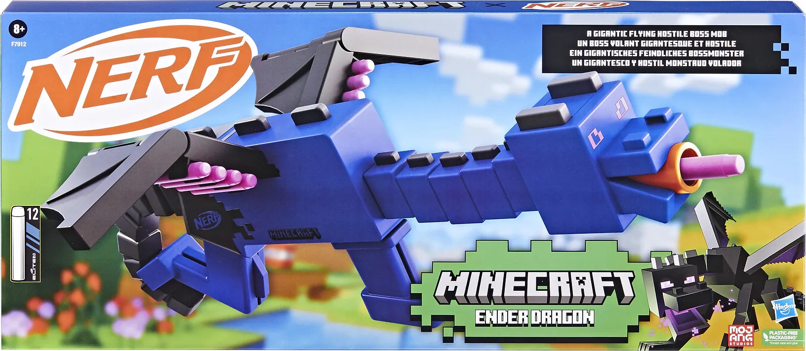 Nerf Minecraft Blaster Ender Dragon Vaahtomuoviammusase