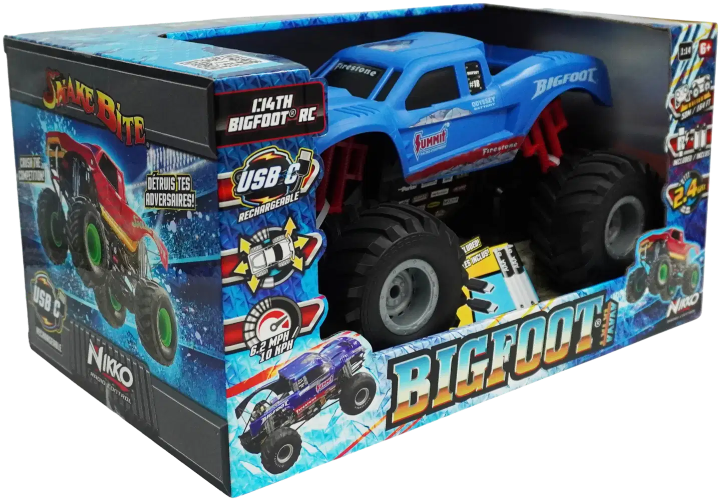 Nikko Bigfoot Radio-Ohjattava Monsteriauto 1:14