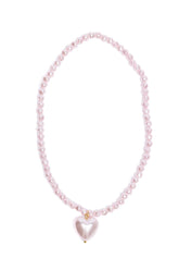 Great Pretenders Pink Pearl Heart Kaulakoru