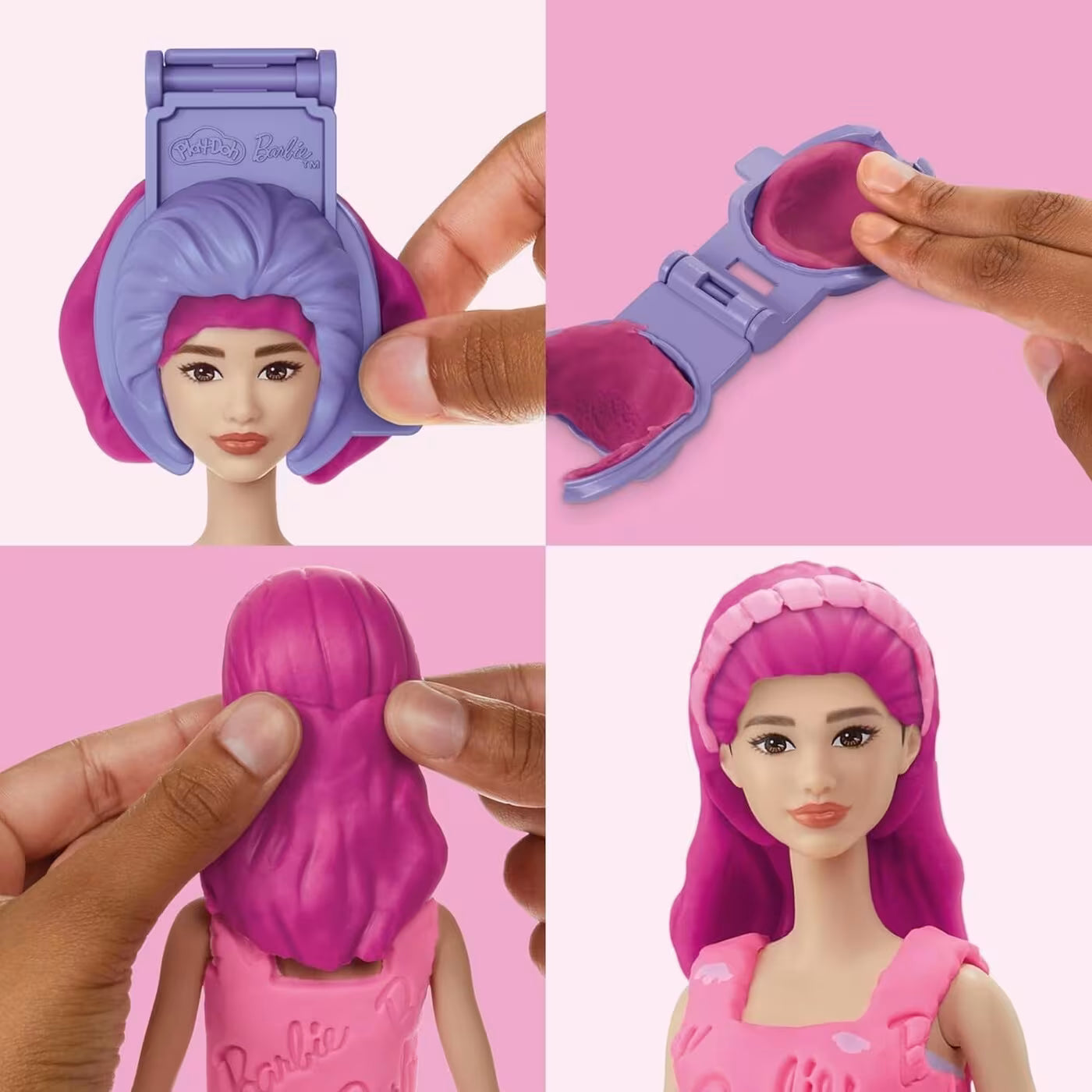 Play-Doh Barbie Pinkit Hiukset Muovailuvahasetti