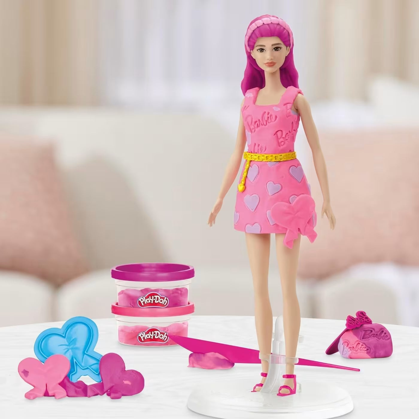 Play-Doh Barbie Pinkit Hiukset Muovailuvahasetti