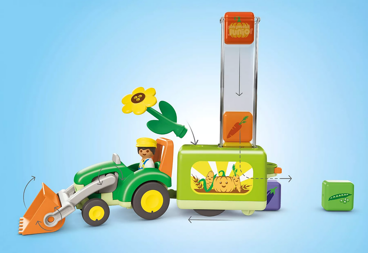 Playmobil 71773 Junior Traktori Pudotuskylvökoneella