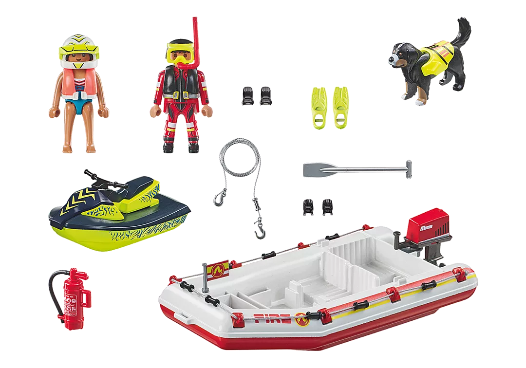 Playmobil Action Heroes 71464 Sammutusvene ja Vesiskootteri