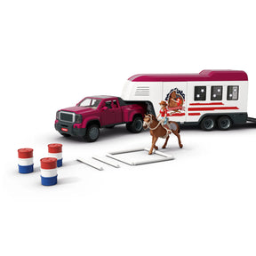 Schleich 42705 Lakeside Auto ja Hevostraileri
