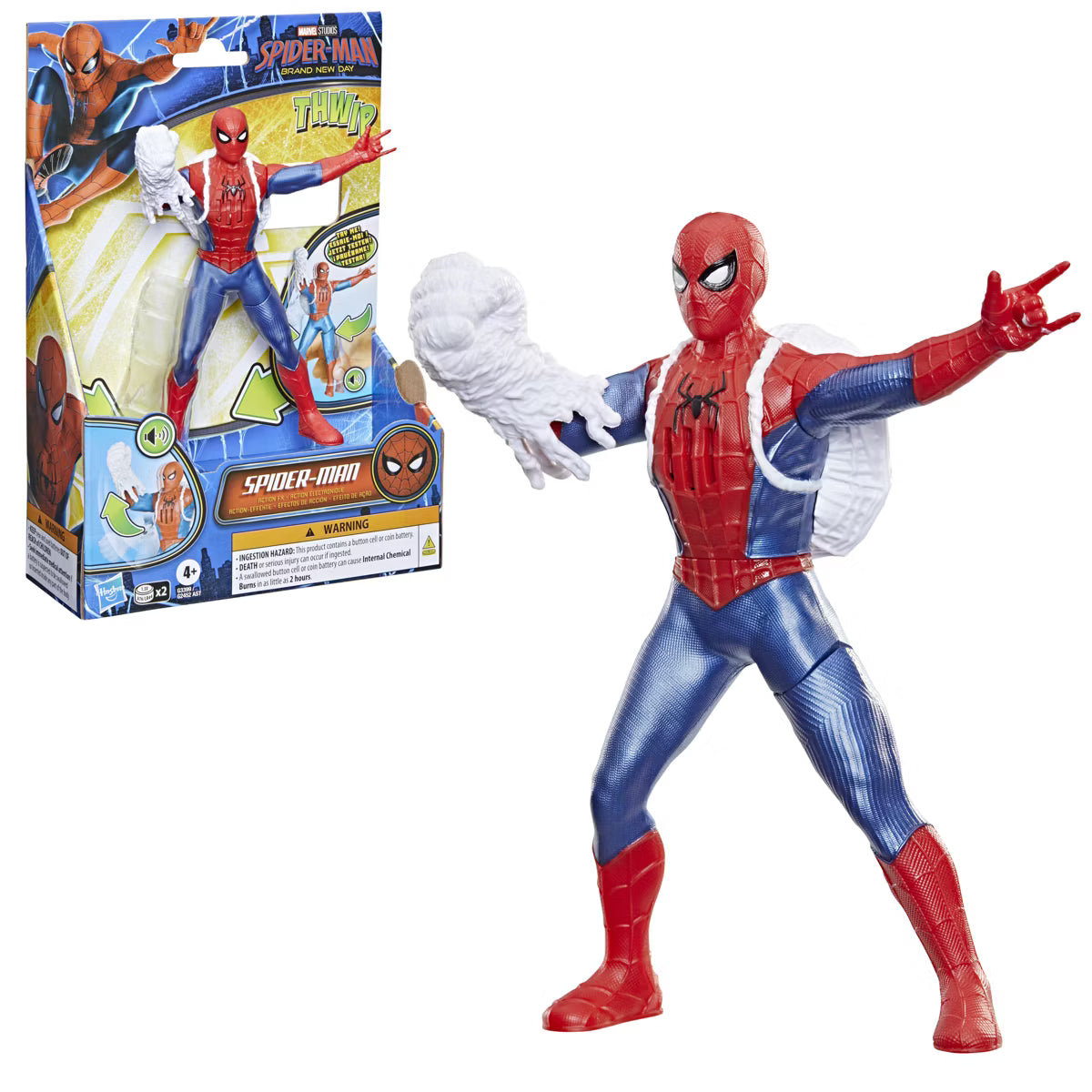 Spider-Man Figuuri Seittinyrkillä 15 cm Äänellä