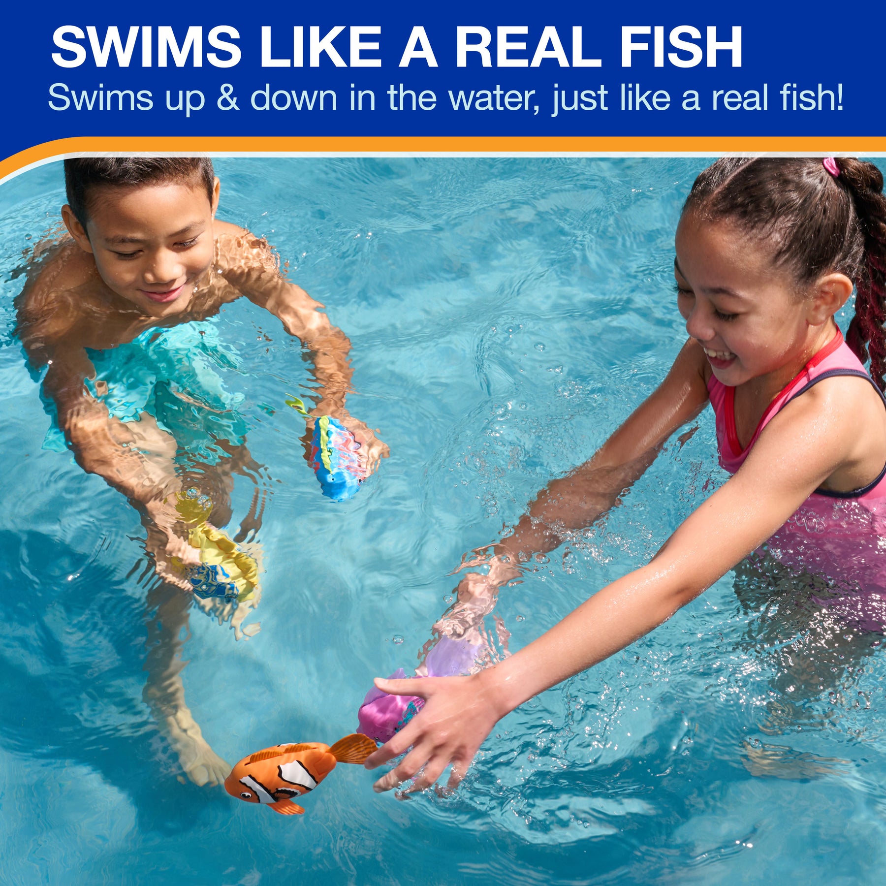 Swimways Rainbow Reef Sukeltava ja Uiva Kala Swim Shady