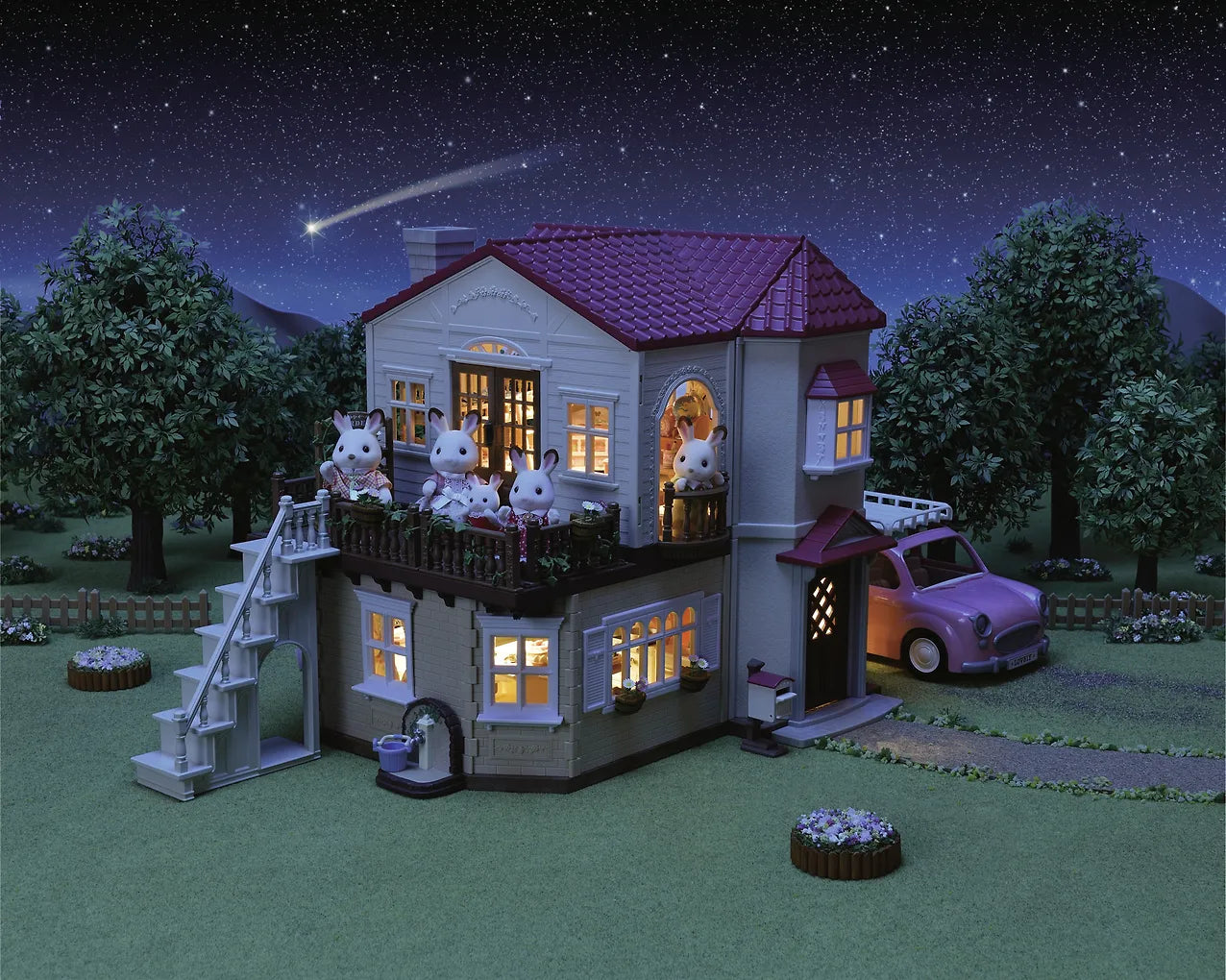 Sylvanian Families 5708 Kaupunkitalo Ullakolla