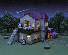 Sylvanian Families 5708 Kaupunkitalo Ullakolla