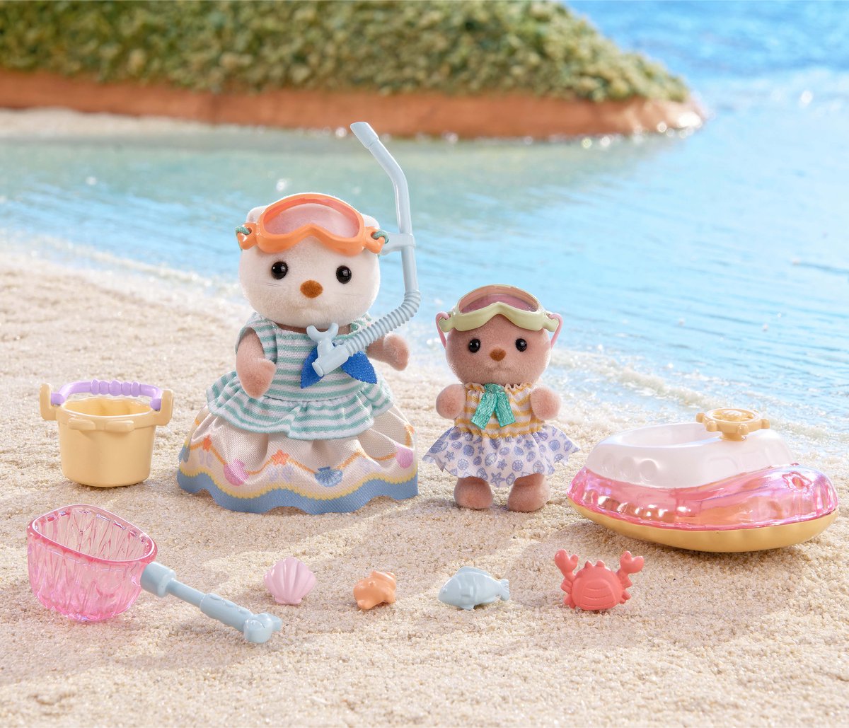 Sylvanian Families 5804 Saukkosiskokset Uimassa