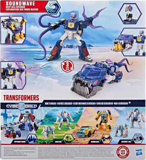 Tranformers Cyberworld Muuntautuva Robotti 22,5 cm Soundwave