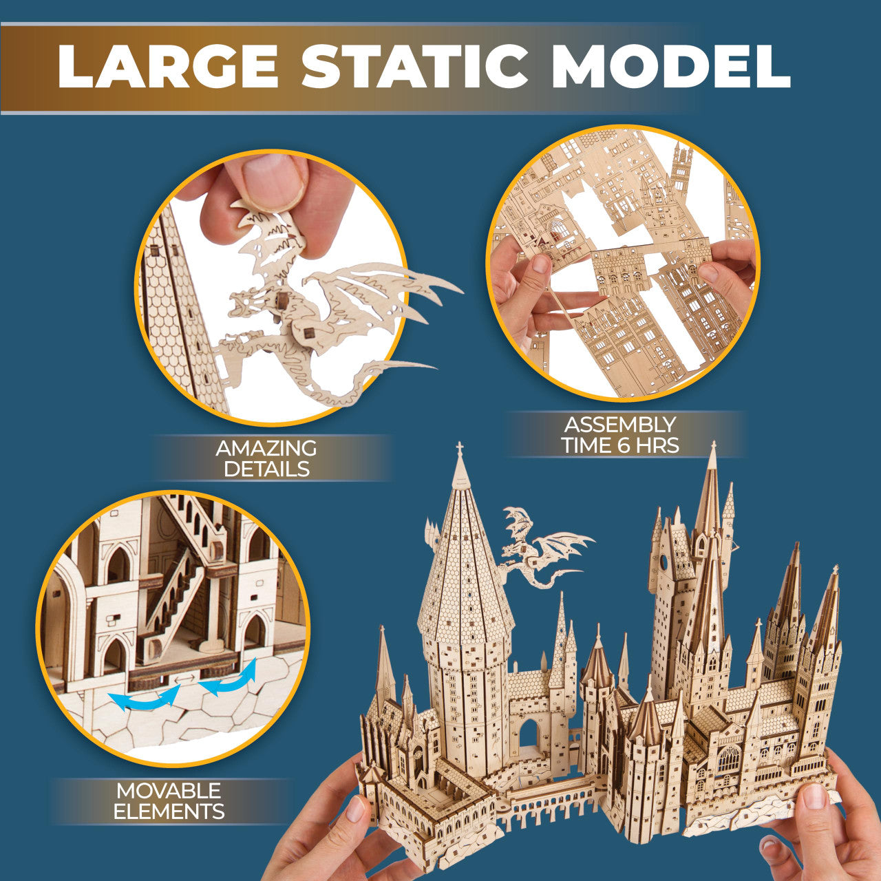 Ugears Rakennussarja Harry Potter Hogwarts Castle