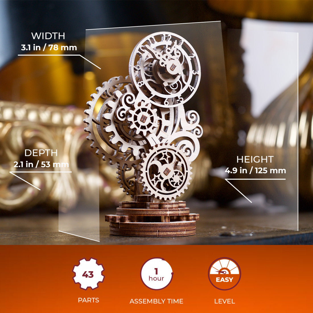 Ugears Steampunk Clock 2.0